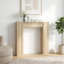 vidaXL Haardombouw Wit 100 x 20 x 100 cm Bewerkt hout