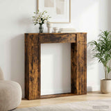 vidaXL Haardombouw Wit 100 x 20 x 100 cm Bewerkt hout