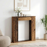 vidaXL Haardombouw Wit 100 x 20 x 100 cm Bewerkt hout