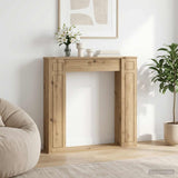 vidaXL Haardombouw Wit 100 x 20 x 100 cm Bewerkt hout