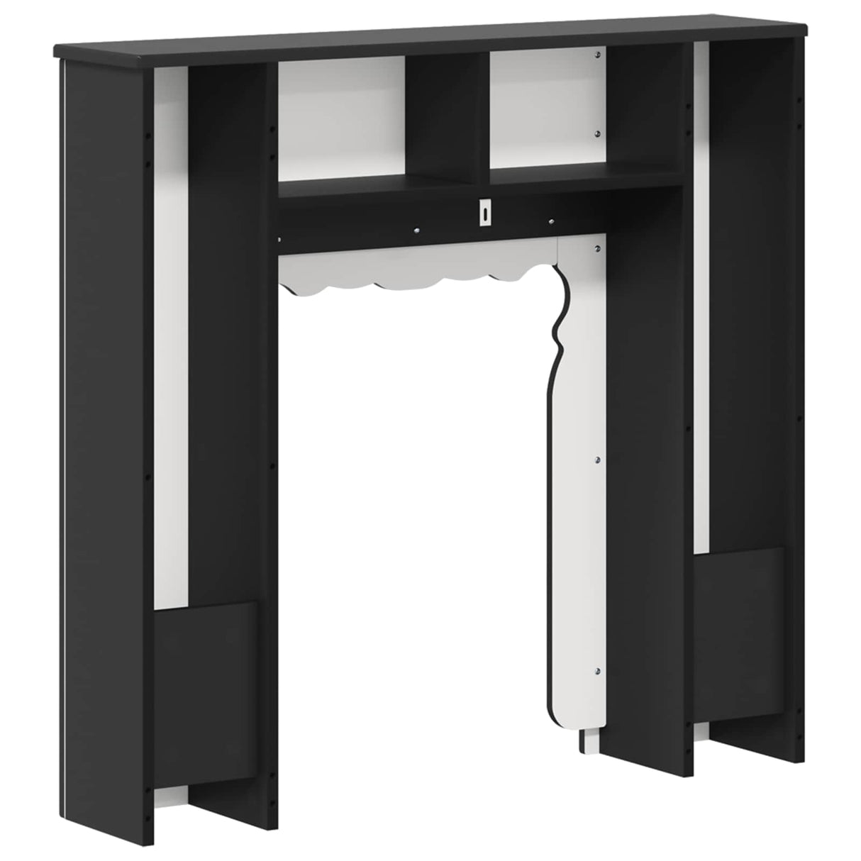 vidaXL Haardombouw Wit 93 x 20 x 89 cm Bewerkt hout