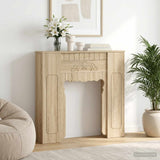 vidaXL Haardombouw Wit 93 x 20 x 89 cm Bewerkt hout
