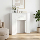 vidaXL Haardombouw Wit 93 x 20 x 89 cm Bewerkt hout
