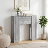 vidaXL Haardombouw Wit 93 x 20 x 89 cm Bewerkt hout