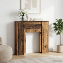 vidaXL Haardombouw Wit 93 x 20 x 89 cm Bewerkt hout