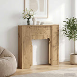 vidaXL Haardombouw Wit 93 x 20 x 89 cm Bewerkt hout