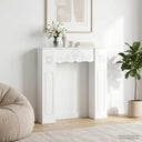 vidaXL Haardombouw Wit 102 x 20 x 102 cm Bewerkt hout