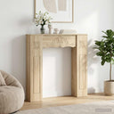 vidaXL Haardombouw Wit 102 x 20 x 102 cm Bewerkt hout