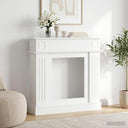 vidaXL Fireplace Surround White 102 x 26 x 100 cm Engineered Wood