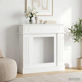 vidaXL Fireplace Surround White 102 x 26 x 100 cm Engineered Wood