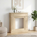 vidaXL Fireplace Surround White 102 x 26 x 100 cm Engineered Wood