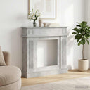 vidaXL Fireplace Surround White 102 x 26 x 100 cm Engineered Wood