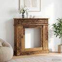 vidaXL Fireplace Surround White 102 x 26 x 100 cm Engineered Wood