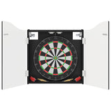 vidaXL Dartbord Kabinet Wit 56 x 12 x 63 cm Bewerkt hout