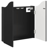 vidaXL Dartbord Kabinet Wit 56 x 12 x 63 cm Bewerkt hout