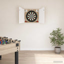 vidaXL Dartbord Kabinet Wit 56 x 12 x 63 cm Bewerkt hout