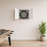 vidaXL Dartbord Kabinet Wit 56 x 12 x 63 cm Bewerkt hout