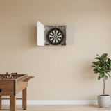 vidaXL Dartbord Kabinet Wit 56 x 12 x 63 cm Bewerkt hout
