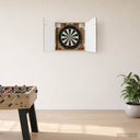 vidaXL Dartbord Kabinet Wit 56 x 12 x 63 cm Bewerkt hout