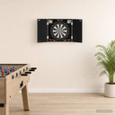 vidaXL Dartbord Kabinet Wit 56 x 12 x 53,5 cm Bewerkt hout