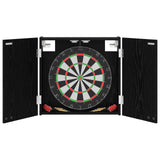 vidaXL Dartbord Kabinet Wit 56 x 12 x 53,5 cm Bewerkt hout