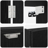 vidaXL Dartbord Kabinet Wit 56 x 12 x 53,5 cm Bewerkt hout