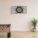 vidaXL Dartbord Kabinet Wit 56 x 12 x 53,5 cm Bewerkt hout