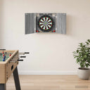 vidaXL Dartbord Kabinet Wit 56 x 12 x 53,5 cm Bewerkt hout