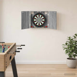 vidaXL Dartbord Kabinet Wit 56 x 12 x 53,5 cm Bewerkt hout