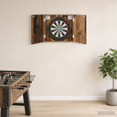 vidaXL Dartbord Kabinet Wit 56 x 12 x 53,5 cm Bewerkt hout