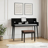 vidaXL studiobureau Wit 152 x 40 x 19,5 cm Bewerkt hout