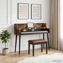 vidaXL studiobureau Wit 152 x 40 x 19,5 cm Bewerkt hout
