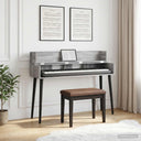 vidaXL studiobureau Wit 152 x 40 x 19,5 cm Bewerkt hout
