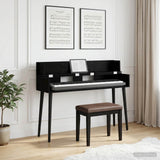 vidaXL studiobureau Wit 152 x 40 x 19,5 cm Bewerkt hout