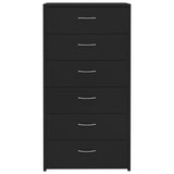 vidaXL Dressoir met 6 lades 50x34x96 cm bewerkt hout wit
