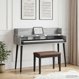vidaXL studiobureau Wit 152 x 40 x 19,5 cm Bewerkt hout