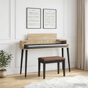 vidaXL Studio Desk White 152 x 36 x 19.5 cm Engineered Wood