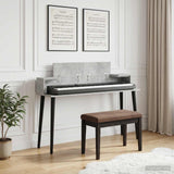 vidaXL Studio Desk White 152 x 36 x 19.5 cm Engineered Wood