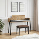 vidaXL Studio Desk White 152 x 36 x 19.5 cm Engineered Wood