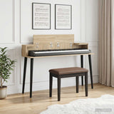 vidaXL Studio Desk White 152 x 36 x 19.5 cm Engineered Wood