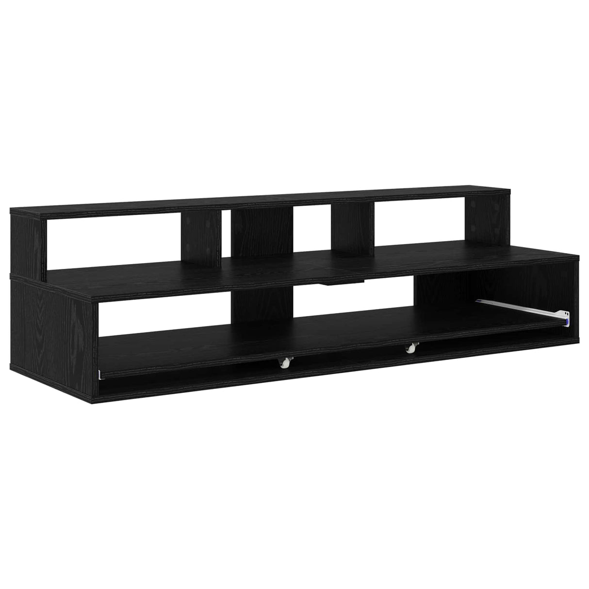 vidaXL Studio bureau Wit 152 x 42,5 x 36 cm Bewerkt hout