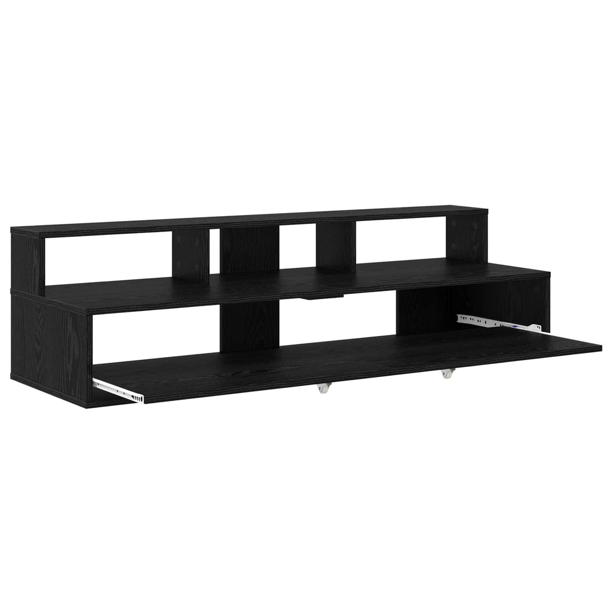 vidaXL Studio bureau Wit 152 x 42,5 x 36 cm Bewerkt hout