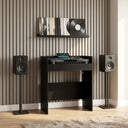 vidaXL DJ Tafel Wit 102 x 45 x 102 cm Bewerkt hout