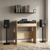vidaXL DJ Tafel Wit 102 x 45 x 102 cm Bewerkt hout