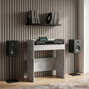 vidaXL DJ Tafel Wit 102 x 45 x 102 cm Bewerkt hout