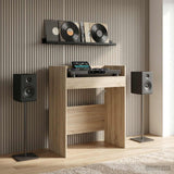 vidaXL DJ Tafel Wit 102 x 45 x 102 cm Bewerkt hout