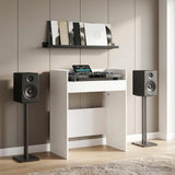 vidaXL DJ Tafel Wit 102 x 45 x 102 cm Bewerkt hout