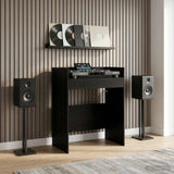 vidaXL DJ Tafel Wit 102 x 45 x 102 cm Bewerkt hout