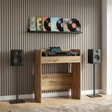 vidaXL DJ Tafel Wit 102 x 45 x 102 cm Bewerkt hout