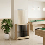 vidaXL Biljartkeu-stand Bewerkt hout 60 x 20 x 57 cm Wit